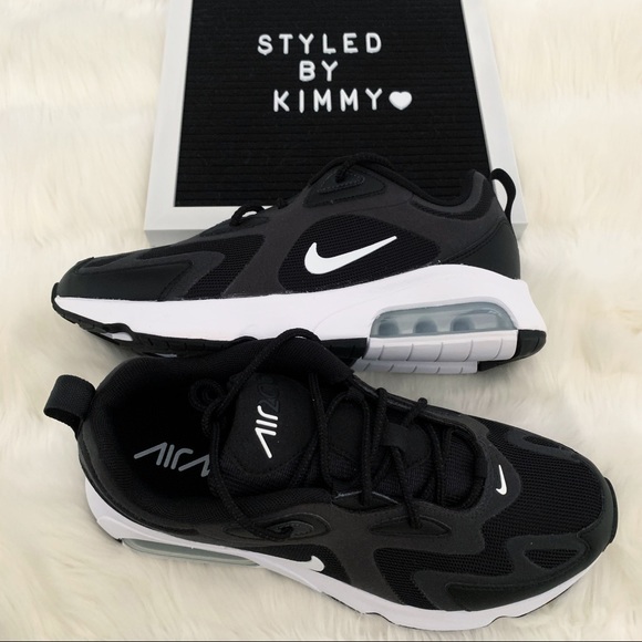 NIKE AIR MAX 200 Sneakers Shoes New Black White - Picture 6 of 7